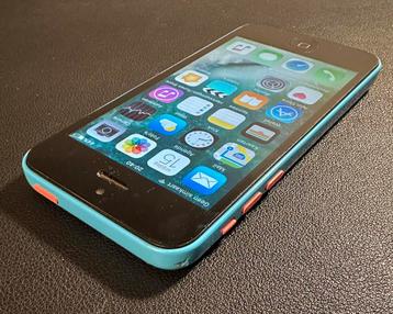 Iphone 5c blauw 8gb met roze knoppen beschikbaar voor biedingen