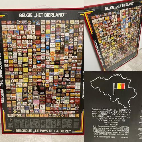 Poster "het Bierland", Huis en Inrichting, Overige Huis en Inrichting, Gebruikt, Ophalen
