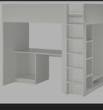 Hoogslaper met bureau wit geel. Smastad, Kinderen en Baby's, Kinderkamer | Stapelbedden en Hoogslapers, Ophalen, Zo goed als nieuw