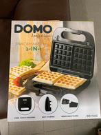 DOMO 2-in1 snackmaker. Wafelijzer & heerlijke croques, Nieuw, Ophalen of Verzenden, Uitneembare platen