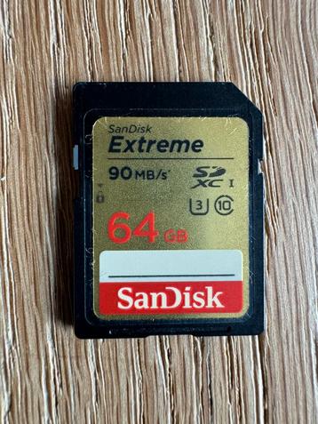SanDisk SDXC 64 Go Extreme UHS-I (Class 10 - 90Mb/s) beschikbaar voor biedingen