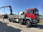 MAN TGS 35.420 8x4 + CRANE HIAB X-HIPRO 302 EP-5 - 192.000km, Auto's, Achterwielaandrijving, Euro 6, Overige kleuren, MAN