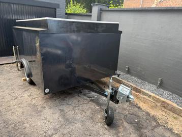 Dubbeldeurs aanhanger met elektrische dakopening beschikbaar voor biedingen