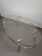 Salontafel glazen blad H40, B78, L150, Huis en Inrichting, Tafels | Salontafels, Ophalen, Glas