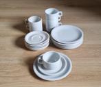 Wit porseleinen servies setje, Enlèvement, Porcelaine, Uni, Service complet