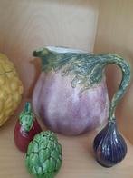 cruche d'aubergines en céramique de design italien vintage, Antiquités & Art, Antiquités | Céramique & Poterie, Enlèvement ou Envoi