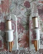 2 wandlampen (Frans porselein)., Overige materialen, Gebruikt, Ophalen of Verzenden