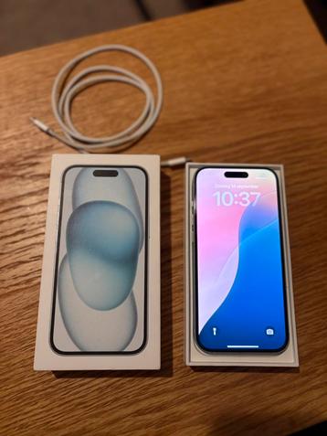 iPhone 15 128GB Blauw – In zeer goede staat beschikbaar voor biedingen