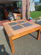 Teak tuintafel + 8 stoelen en evt. Kast, Tuin en Terras, Ophalen, Zo goed als nieuw, Vierkant, Hout