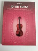 Boek '101 Hit Songs' voor viool - Hal Leonard, Livres, Musique, Hal Leonard, Comme neuf, Enlèvement ou Envoi, Instrument