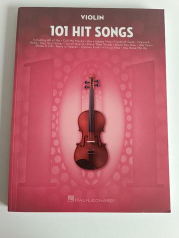 Boek '101 Hit Songs' voor viool - Hal Leonard