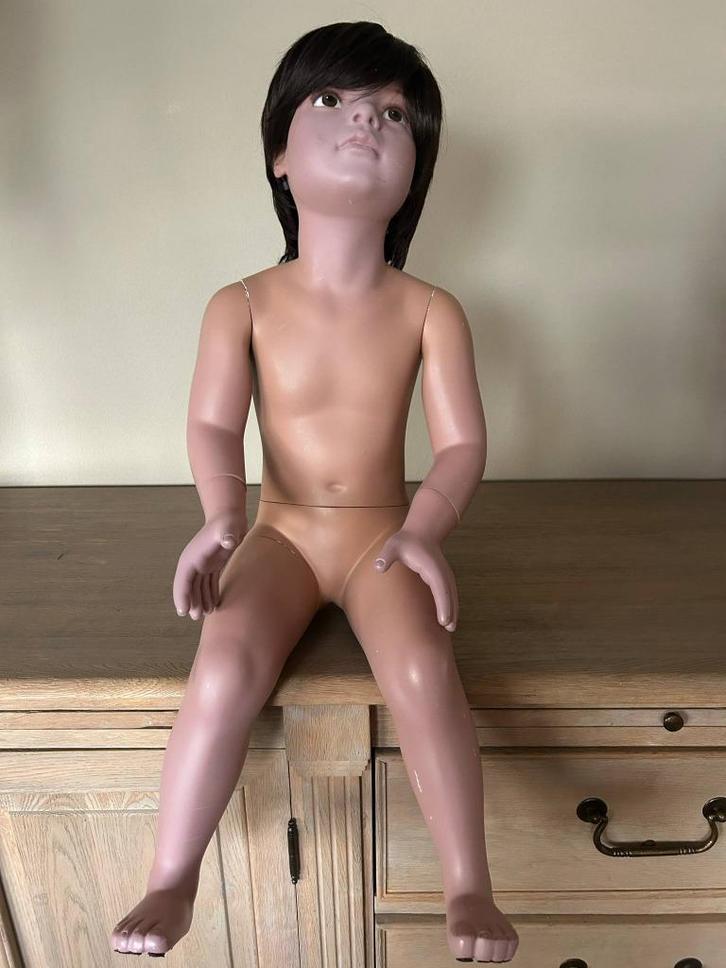 Kindermanequinpop met pruik, Kinderen en Baby's, Kinderkamer | Inrichting en Decoratie, Gebruikt, Ophalen