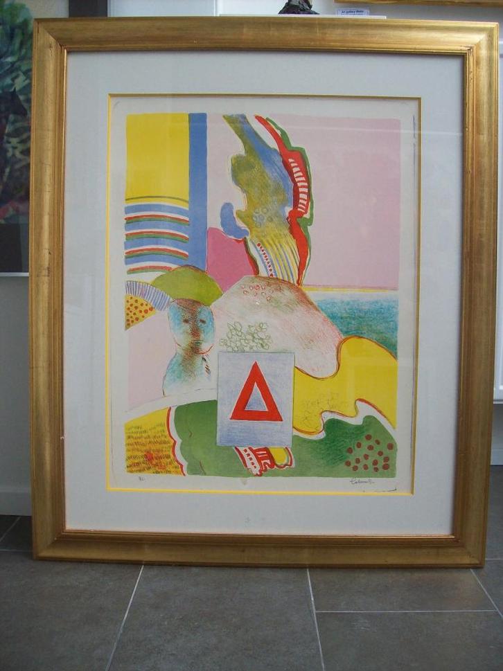 « Composition » - Jan Cobbaert, Antiquités & Art, Art | Lithographies & Sérigraphies, Enlèvement