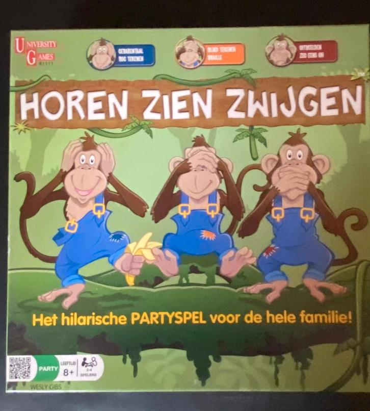 Bordspel "Horen, zien en zwijgen", Hobby & Loisirs créatifs, Jeux de société | Jeux de plateau, Utilisé, Trois ou quatre joueurs