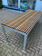 EXTREMIS tafel, jatoba houten blad met aluminium onderstel, Tuin en Terras, Tuintafels, Ophalen, Zo goed als nieuw, Rechthoekig