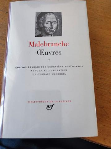 Malebranche Oeuvres 1 La Pléiade beschikbaar voor biedingen