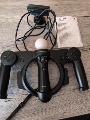 PlayStation Move-controller + Move Racing Wheel + ps3-camera beschikbaar voor biedingen