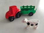 Tractor met koe en aanhangwagen, Enlèvement, Comme neuf