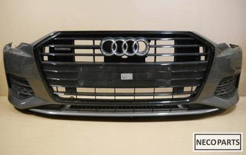 AUDI A6 C8 VOORBUMPER ORIGINEEL 6xPDC KLEUR LX8R beschikbaar voor biedingen