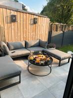 Loungeset, Tuin en Terras, Tuinsets en Loungesets, Ophalen, Bijzettafel, Aluminium, Zo goed als nieuw