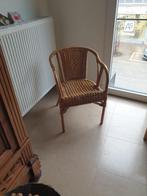 2 mooie stevige rotan stoelen, Huis en Inrichting, Stoelen, Ophalen, Twee, Bruin, Riet of Rotan