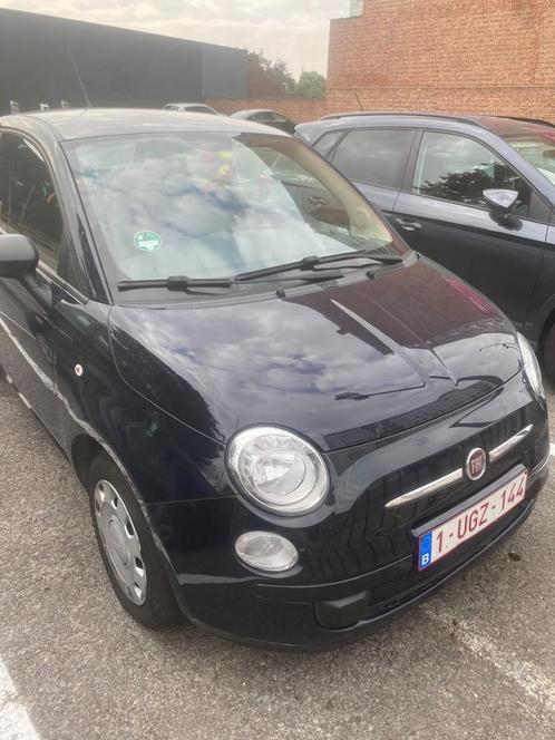 Fiat 500 1.2 pop, Auto's, Fiat, Particulier, Airbags, Mistlampen, Radio, Benzine, Stadsauto, 3 deurs, Handgeschakeld, Blauw, Grijs