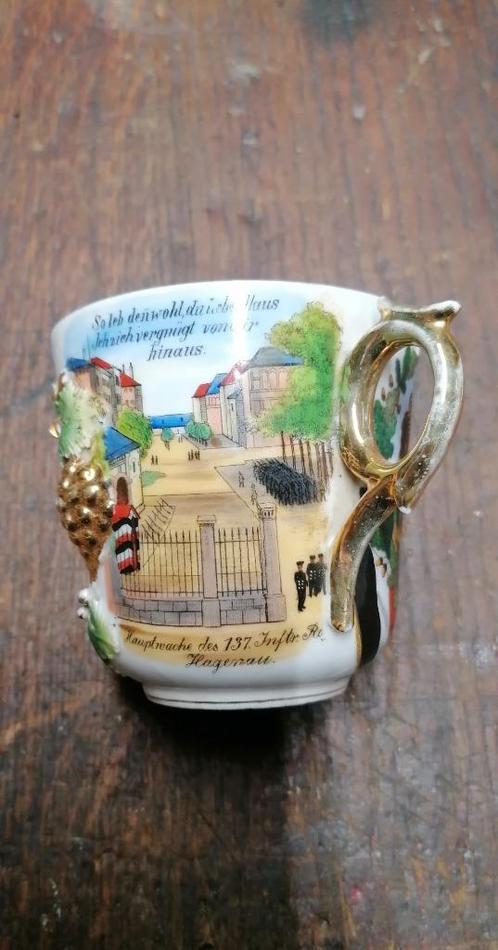 Tasse patriotique militaire Allemand landser WW1 137, Verzamelen, Militaria | Algemeen, Verzenden