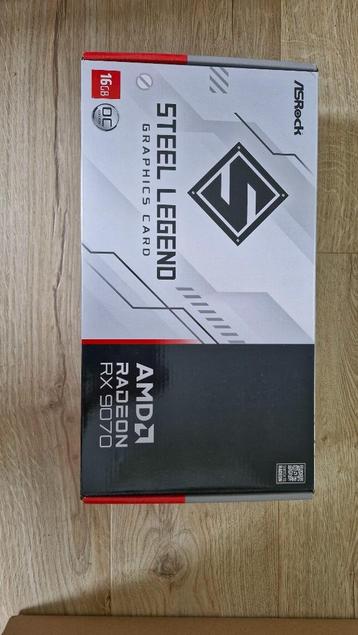 Carte Graphique (GPU) AMD Radeon RX 9070 Asrock Steel Legend, Neuf, AMD, Enlèvement ou Envoi, PCI-Express 5
