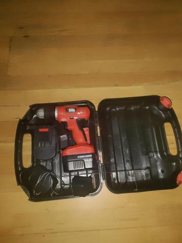 Perceuse Black and Decker 14,4 V avec boîtier EPC14 14,4 V, 600 watts ou plus, Enlèvement ou Envoi, Comme neuf, Vitesse variable