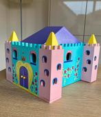 Houten kasteel/opbergdoos met gratis meubeltjes, Enlèvement, Utilisé, Autres types