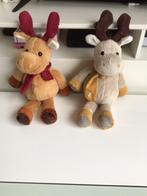 Twee knuffeldieren met elanden, Kinderen en Baby's, Speelgoed | Knuffels en Pluche, Ophalen of Verzenden, Zo goed als nieuw