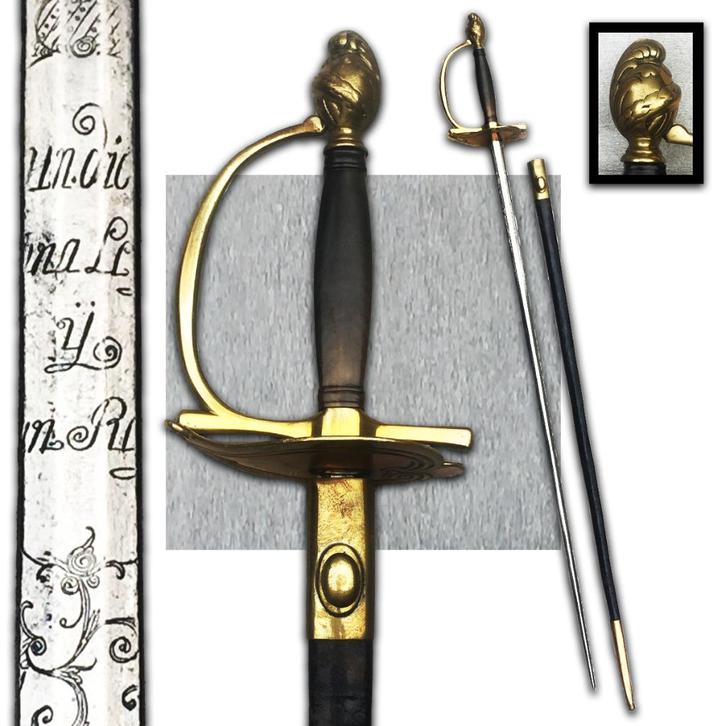 🚨 ZELDZAAM officierszwaard oud regime Frankrijk Louis XV H, Verzamelen, Militaria | Algemeen, Landmacht, Zwaard of Sabel, Verzenden