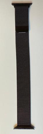 Apple Watch Leisteen Milanees bandje - M/L, Zwart, Apple Watch, IOS, Nieuw