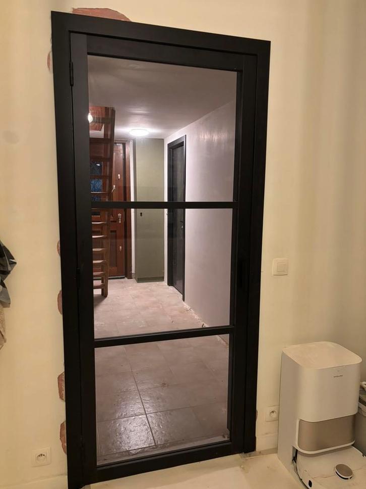 Steel look binnendeur Group Thys – 201,5 x 83 cm, Doe-het-zelf en Bouw, Deuren en Vliegenramen, Zo goed als nieuw, Binnendeur