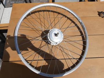 Sanyo voorwielmotor in 28 inch Rodi WEB velg – werkend – RVS beschikbaar voor biedingen
