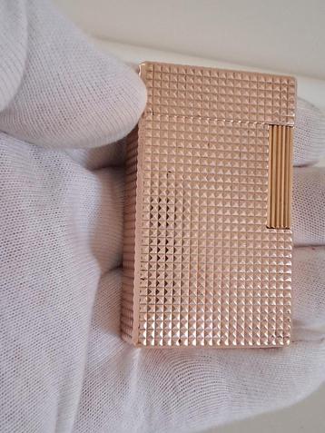 Dupont Aansteker Diamant Model L1 20U 18K Verguld Goud  beschikbaar voor biedingen