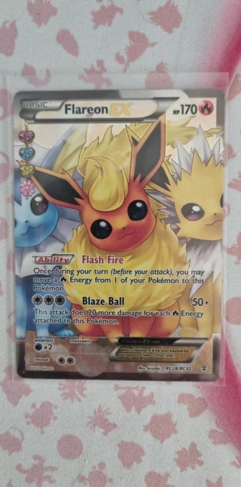 Flareon EX (GEN RC28), Hobby en Vrije tijd, Verzamelkaartspellen | Pokémon, Zo goed als nieuw, Losse kaart, Foil, Ophalen of Verzenden