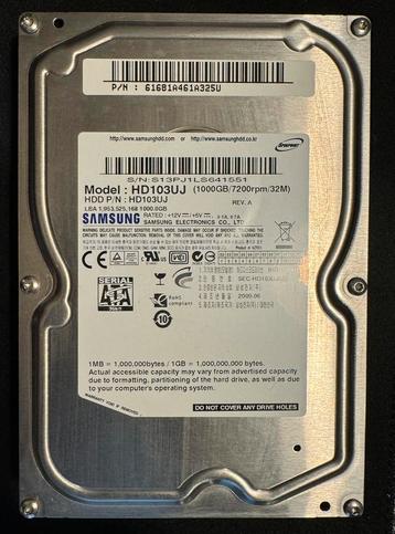Disque dur Samsung HD103UJ - 1Tb beschikbaar voor biedingen
