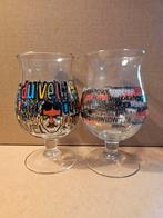 2 duvel glazen Dennis Meyers, Verzamelen, Ophalen of Verzenden, Zo goed als nieuw, Duvel