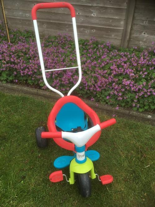 driewieler Smoby met duwstang, Fietsen en Brommers, Fietsen | Driewielers, Gebruikt, Duwstang, Ophalen