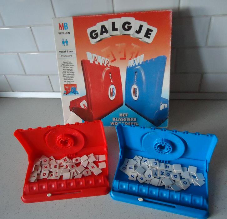 "Galgje" van MB voor 2 Spelers in prima staat !, Hobby en Vrije tijd, Gezelschapsspellen | Overige, Zo goed als nieuw, Een of twee spelers