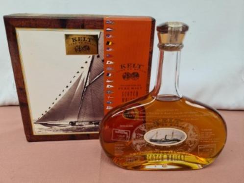 Kelt Tour De Monde Pure Malt Scotch Whisky - 1995, Verzamelen, Wijnen, Vol, Ophalen