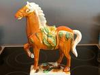 Cheval Royal ancien Asiatique Chinois polychrome 32 cm haut., Antiquités & Art, Antiquités | Céramique & Poterie, Enlèvement ou Envoi