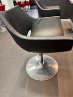 Kapperstoelen, Huis en Inrichting, Ophalen, Gebruikt, Zwart, Leer