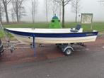Mooie Topcraft 410 inclusief trailer en 4pk 4takt, Watersport en Boten, Ophalen, Gebruikt, Tot 10 pk, 3 tot 6 meter