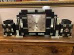 Mooie marmeren art deco klok, Antiek en Kunst, Ophalen