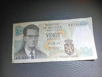 Briefje en muntstuk belgie beschikbaar voor biedingen