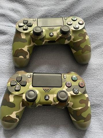 2x SONY Manette PS4 ORIGINAL CAMOUFLAGE beschikbaar voor biedingen