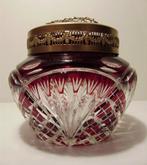 PIQUE-FLEUR in bordeaux & helder geslepen kristal, Ophalen, Nieuw, Rood, Minder dan 50 cm