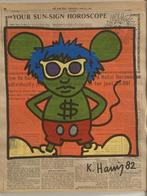 Keith Haring : dessin grand format sur papier journal, Enlèvement ou Envoi